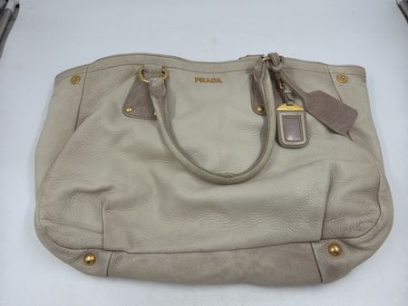 Handtasche Prada Leder beige Gebrauchsspuren vorhanden