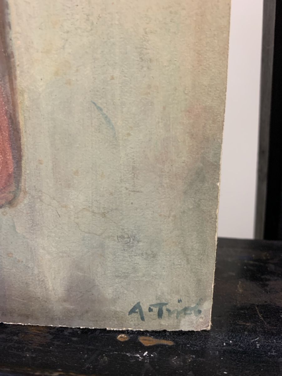 Tableaux: Gouache eines Dirigenten signiert – D'occasion à Wolfhalden par SecondAntique 4
