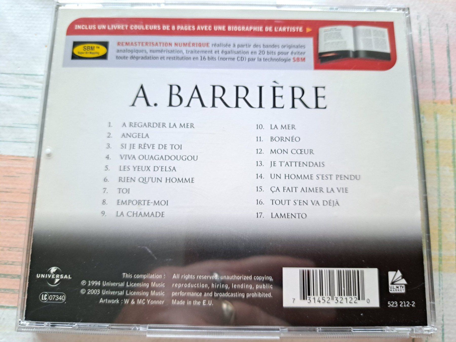 CD: CD Alain Barrière - Master Série  – Usato da Pully venduto da bro_n52j 1