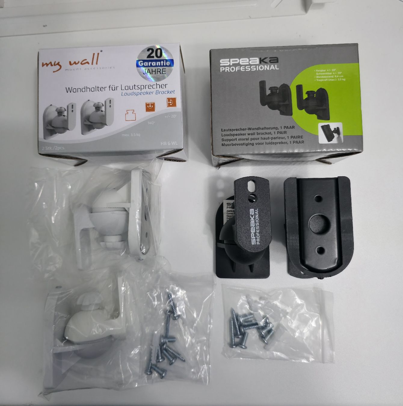 Supporti a parete: Lautsprecher-Wandhalterung x2 – Nuovo e nell'imballaggio originale da Embrach venduto da niz_8sff