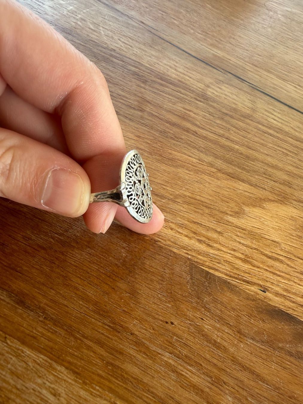 Anelli: Silberring mit filigranem Ornament – Usato da Zürich venduto da AngelaZeh 3