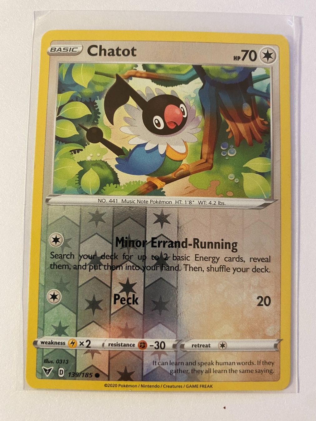 Pokémon Cartes à collectionner: Pokemon Chatot 139/185 Reverse Holo Vivid Voltage EN – Neuf (Voir description) à Weingarten-Kalthäusern par McGmavlo