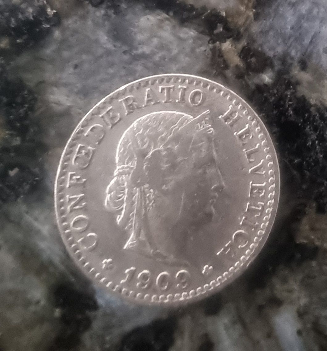 Swiss 0.20 Rappen, old Swiss coin, rare 1909 (Gebraucht) in Wil SG für ...