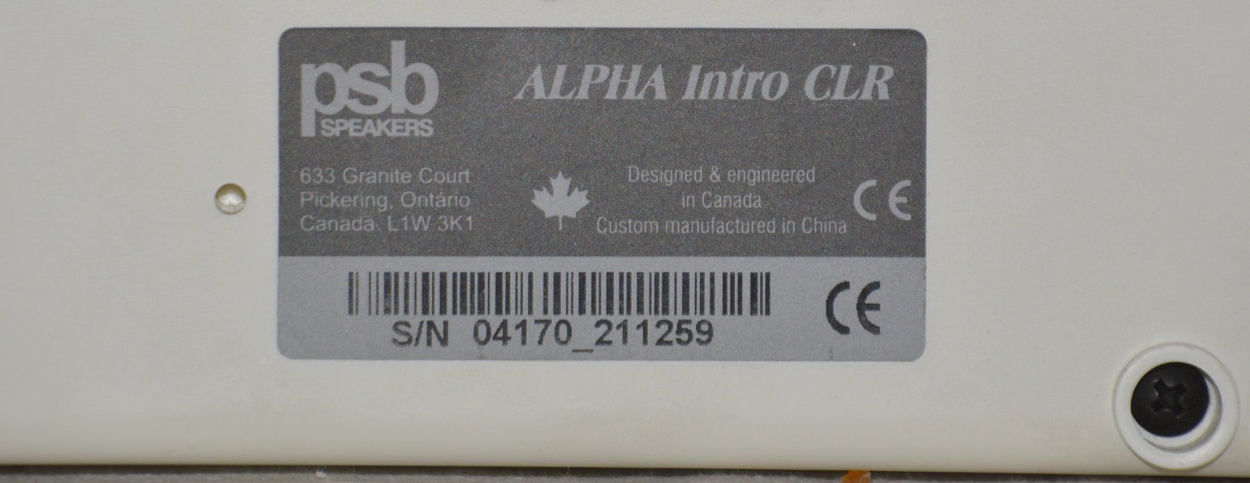 Psb Casse acustiche: Lautsprecher PSB Alpha Intro haut-parleurs – Usato da Collonges venduto da arashee 3
