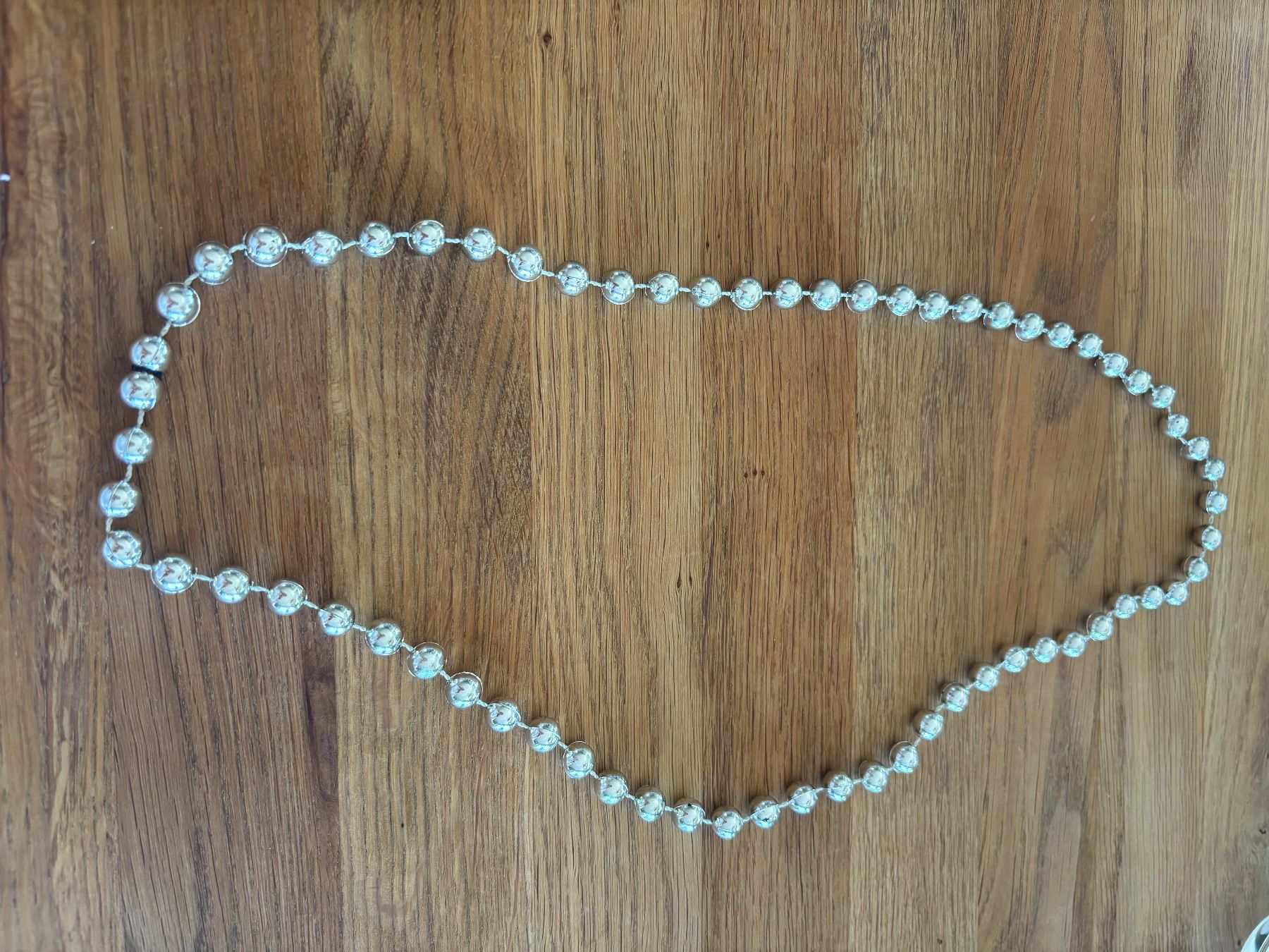Catenine: Silberfarbene Kette Perlen Modeschmuck 39 cm Länge – Usato da Zürich venduto da ame_ds56 2