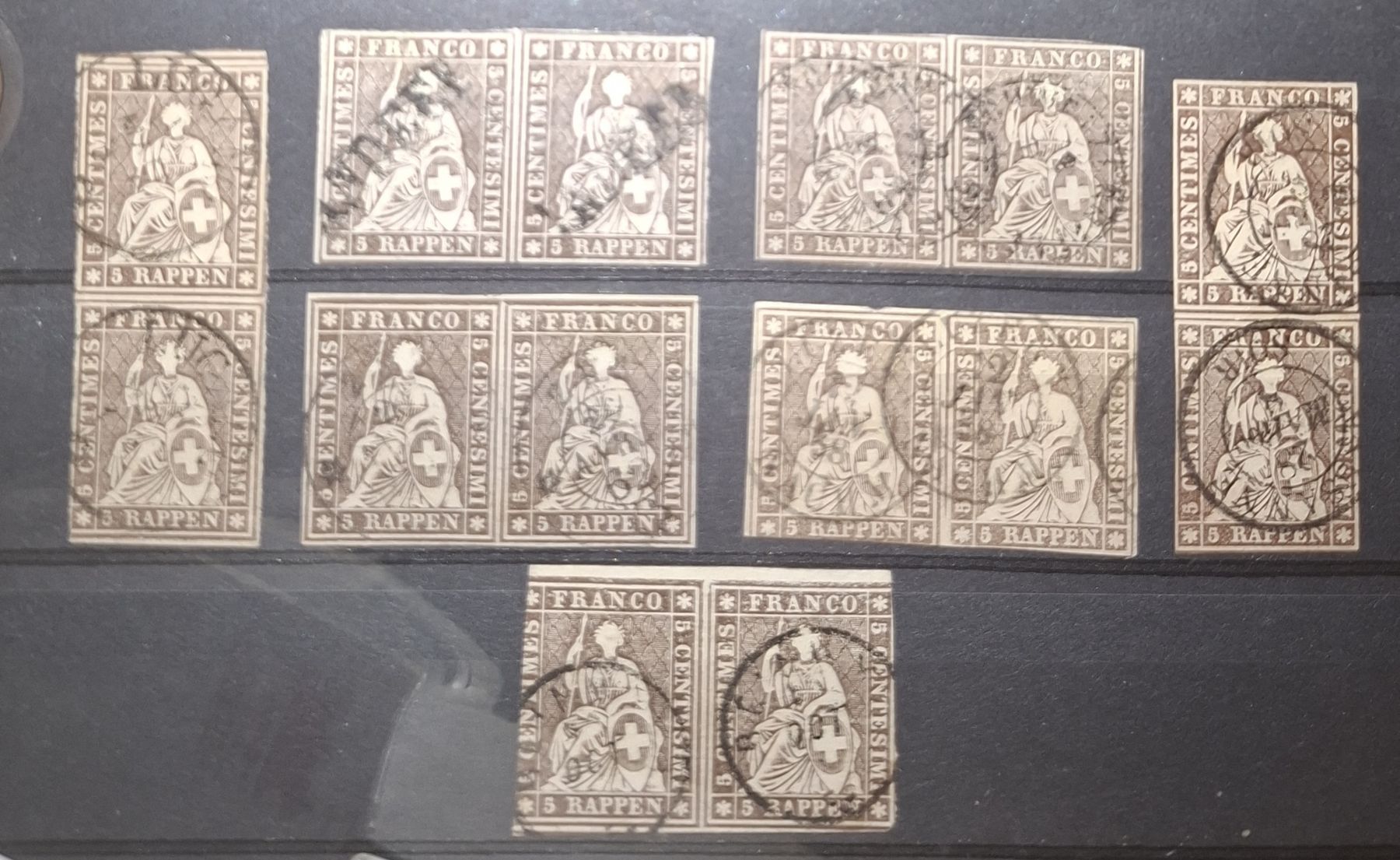 Tutti i francobolli: Strubellot mit Paaren 7Stk.  – Usato da Balgach venduto da SIMEON27