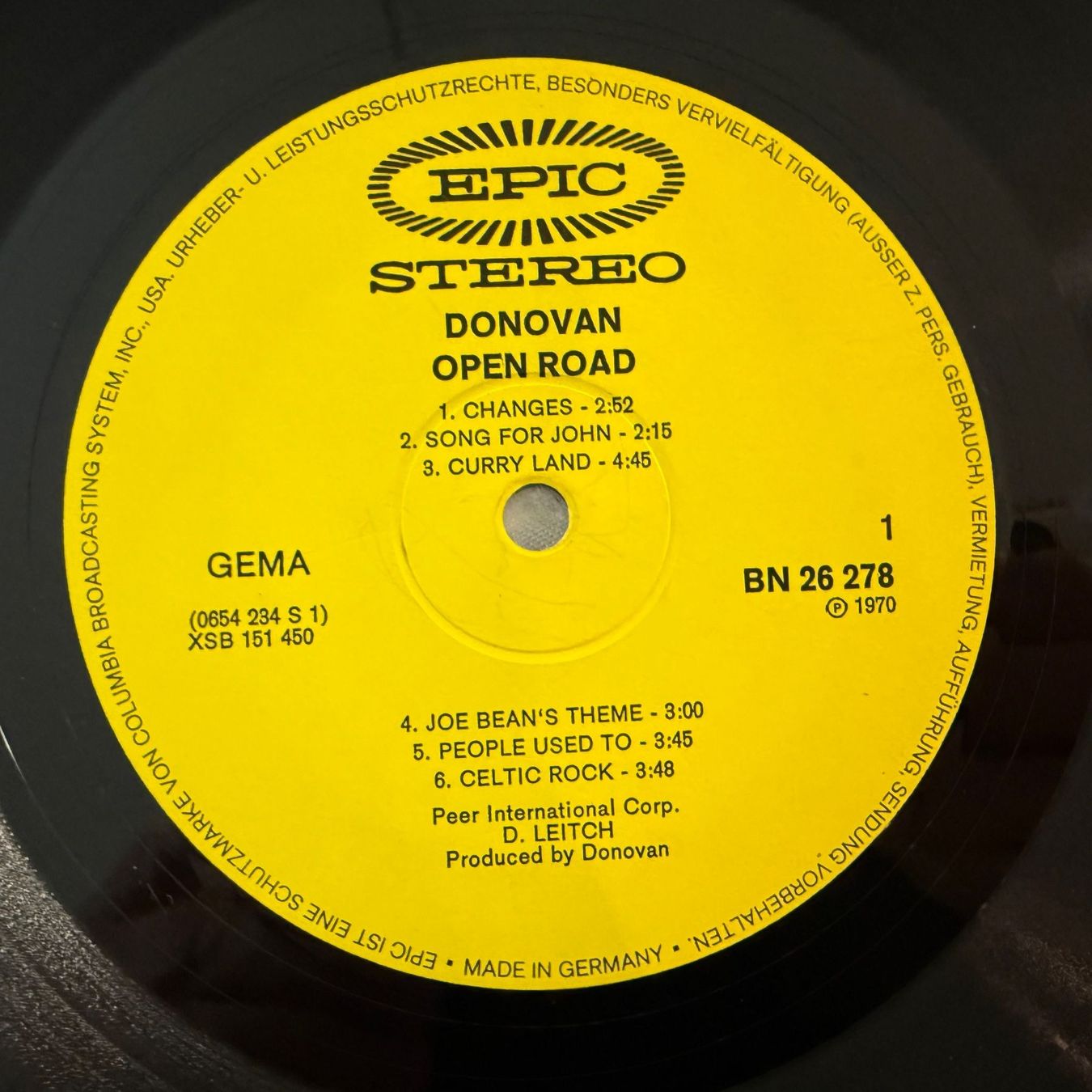 Dischi in vinile: DONOVAN - OPEN ROAD – Usato da Zürich venduto da fehlton 4