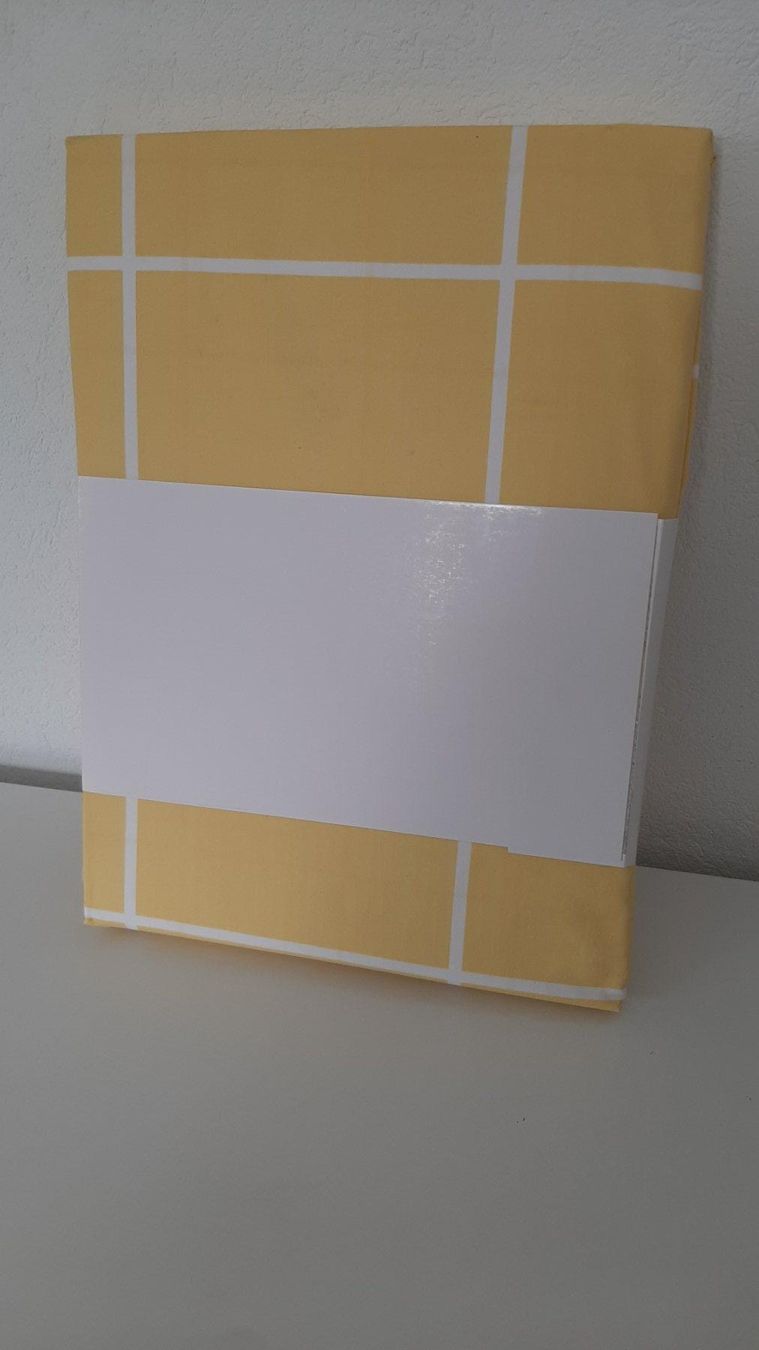 Biancheria da letto: Tchibo Renforcé-Bettwäschenset weiss-gelb Normalgrösse – Nuovo e nell'imballaggio originale da Aarburg venduto da NDK 1