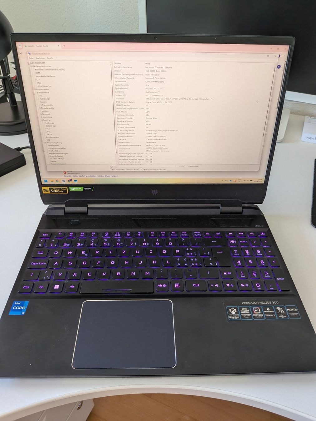 Acer Notebooks: Acer Predator Helios 300 – Gebraucht aus Elsau von Snipes18