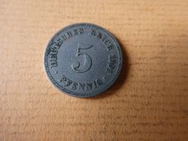 Dt. Reich 1901 A, 5 Pfennig