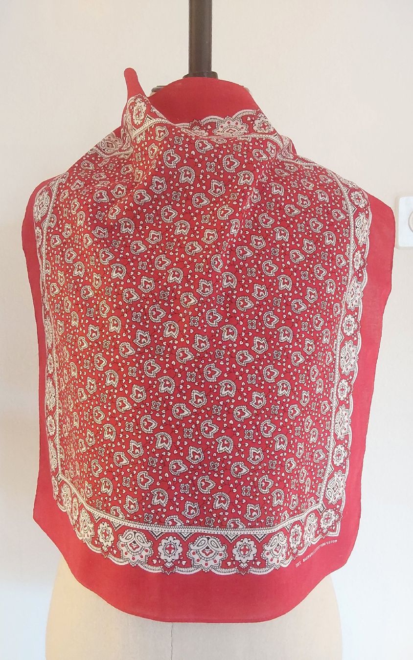 Foulards, Tücher & Schals: Baumwolltuch quadratisch rot – Neu (gemäss Beschreibung) aus Köniz von scopello12 1