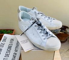 BRAND NEW!! Golden Goose Super-Star white and nabuk - n. 39