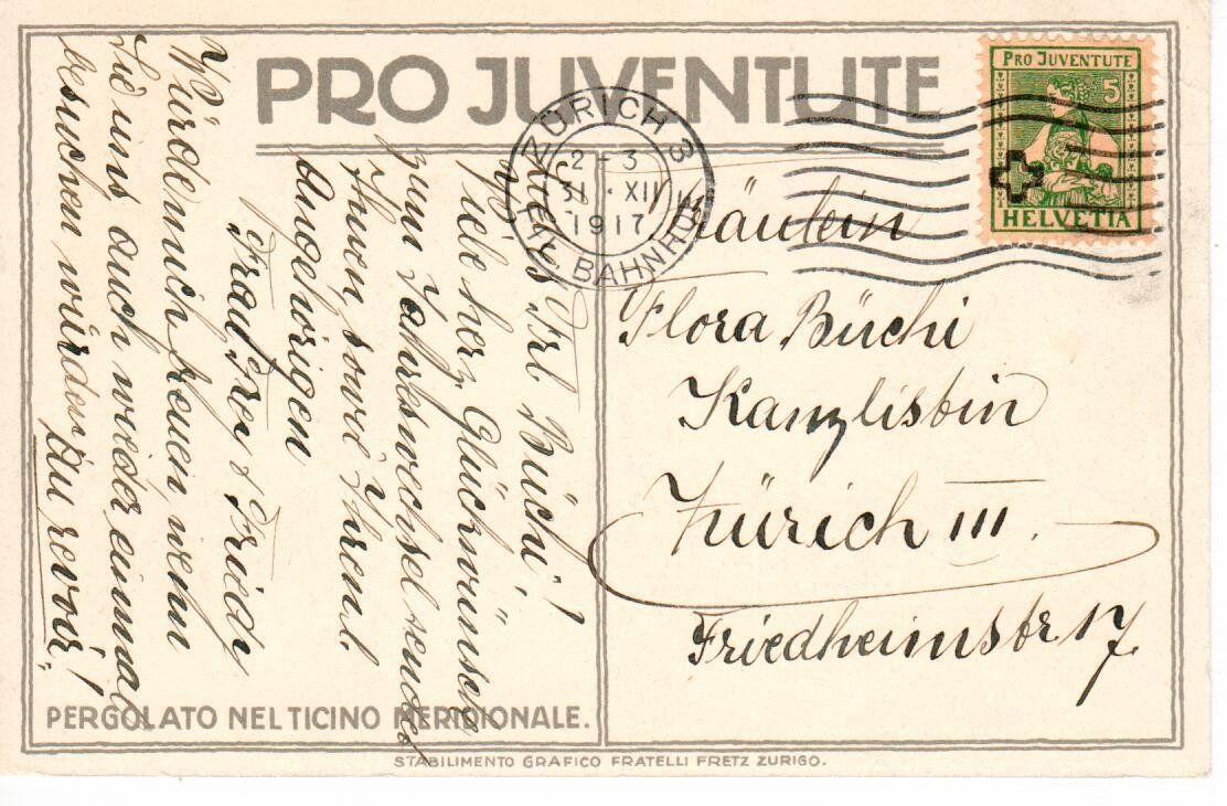 Ansichtskarten: PJ Karte 1917 – Gebraucht aus Wolhusen von Curver9 1