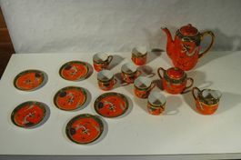Antiker japanischer Teeservice Satsuma