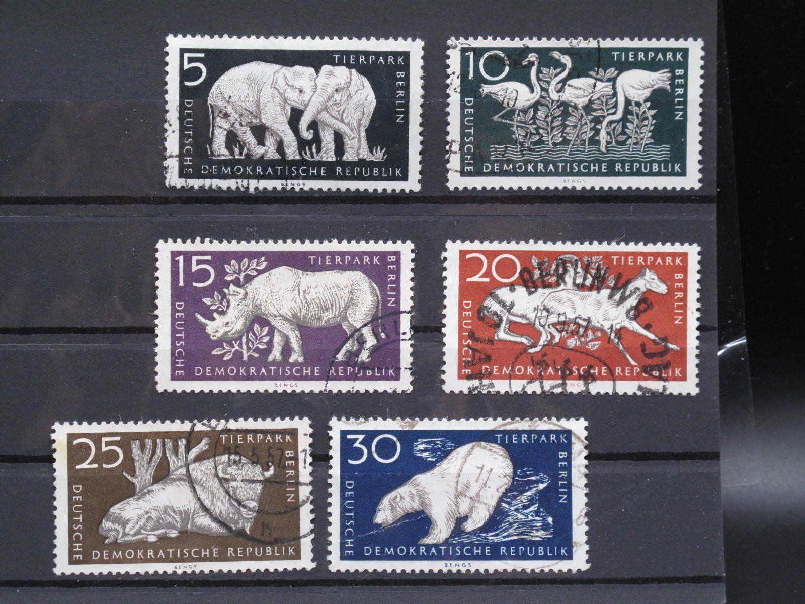 Tous les timbres: DDR 1956 Tierpark Berlin gest. – D'occasion à Wil SG par fva01