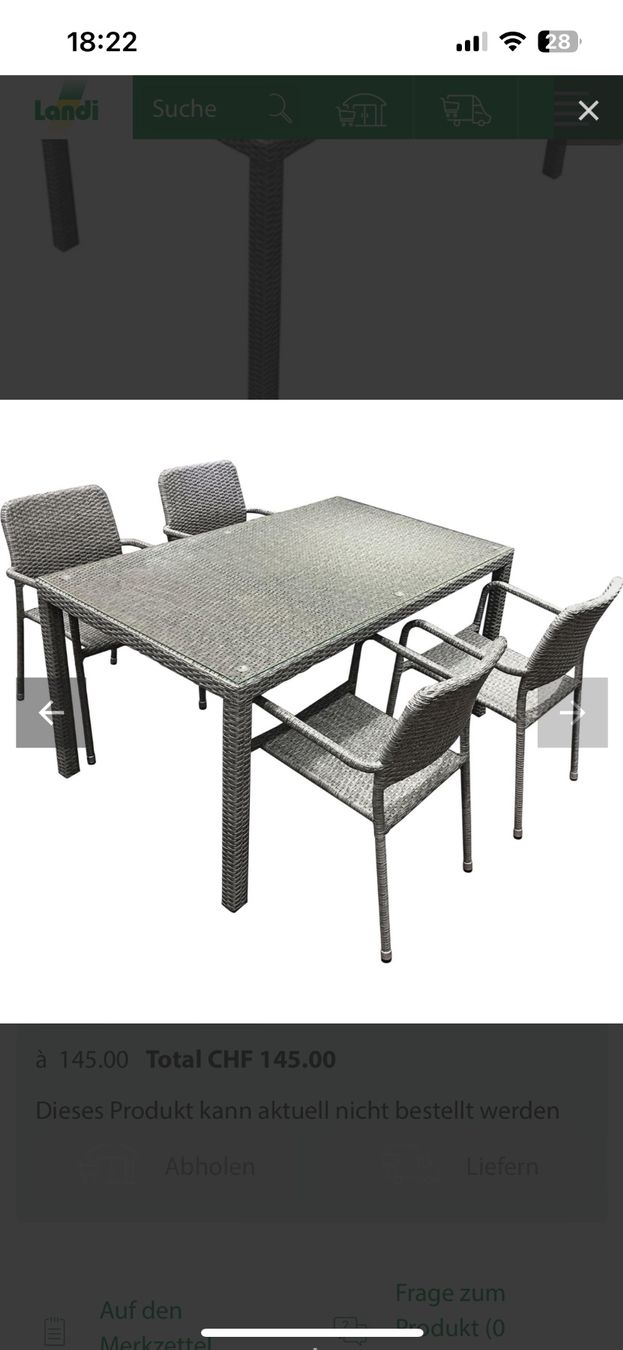 Tische: Tisch ‘Wicker’ ladenneu – Neu und originalverpackt aus Starrkirch-Wil von charlywatson 1