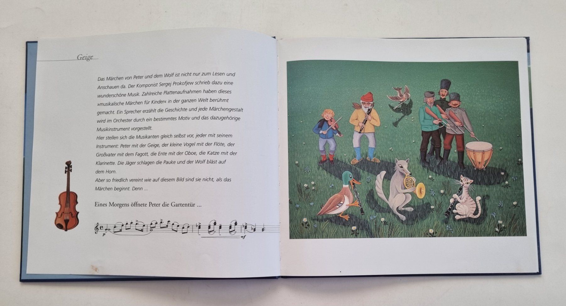 Libri: Peter und der Wolf - Kinderbuch mit CD Prokofjew – Usato da Opfikon venduto da Diversamente 3