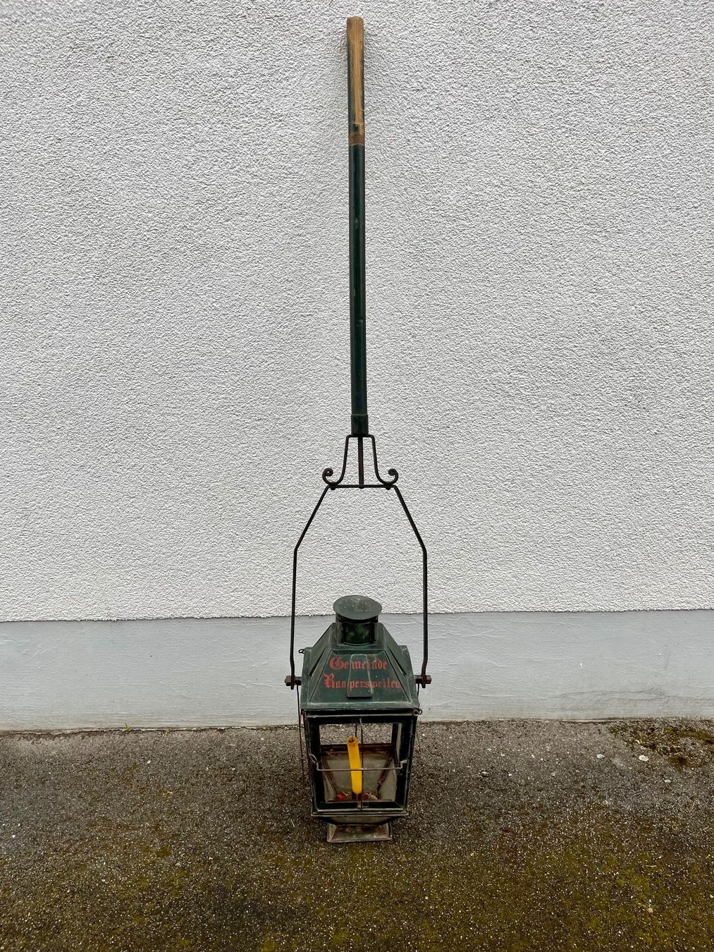Lampen: Antike Laterne "Gemeinde Raapersweilen" Museumsstück – Gebraucht aus Uster von colmo