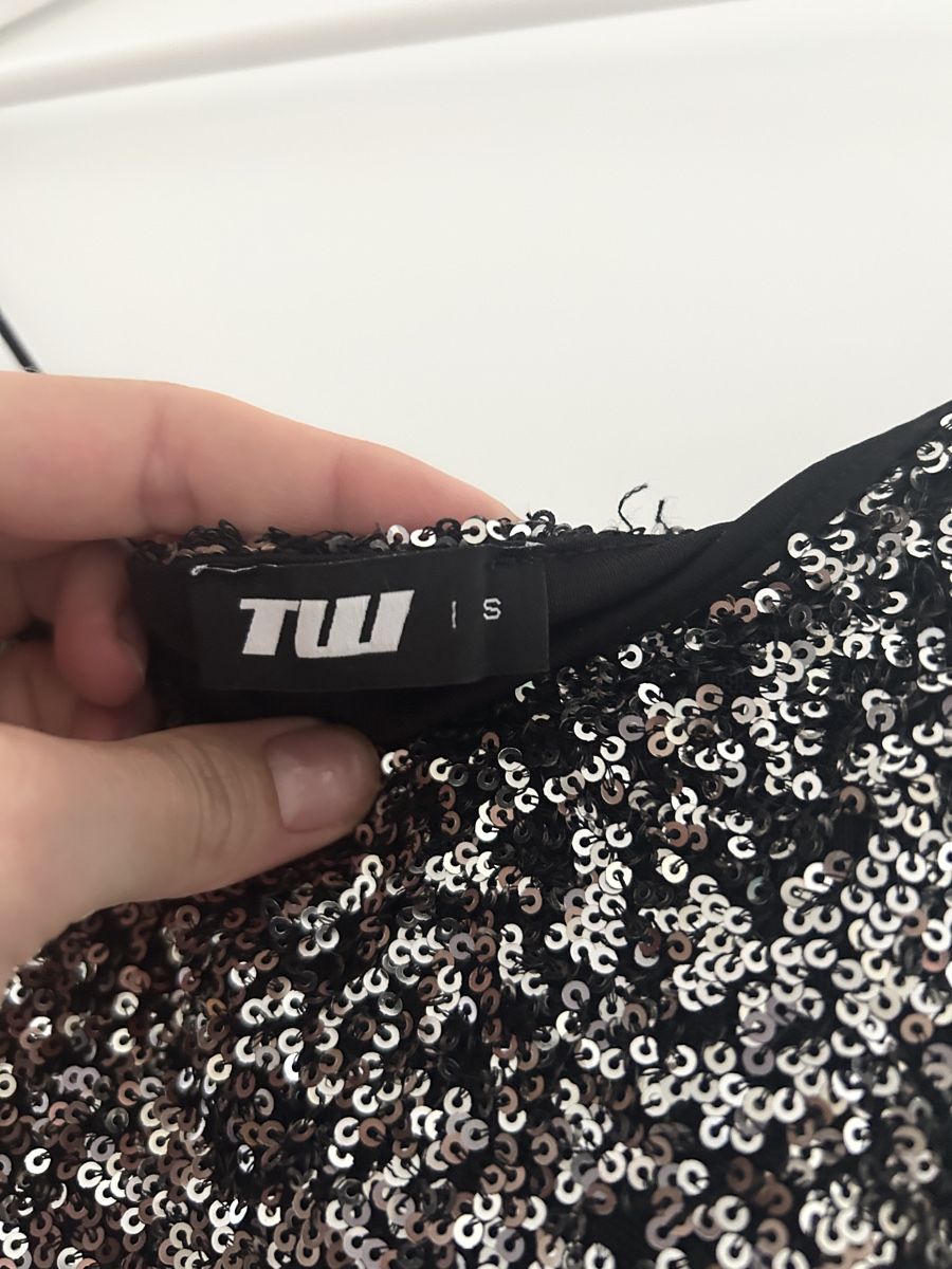 Tally Weijl Vestiti: Glitzerkleid Silber Grösse S – Usato da Oberkirch LU venduto da a.nn.y 3