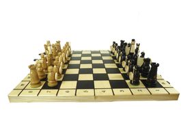 Schachspiel "Magnat" aus Holz Schachbrett