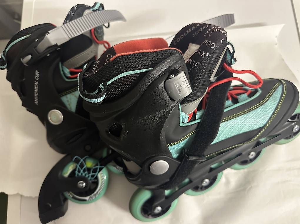 Pattini in linea & Pattini a rotelle: Rollerskate / inline skates 37/38 mit ersatz Bremse – Usato da Würenlingen venduto da iva_y2q7