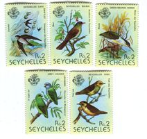 Briefmarken "Vögel". Seychellen