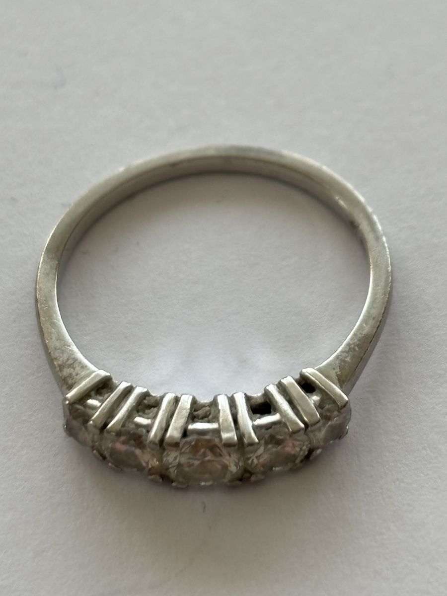 Anelli: Ring Weissgold/ Diamanten 18 Karat – Usato da Langnau am Albis venduto da flusspflege 4