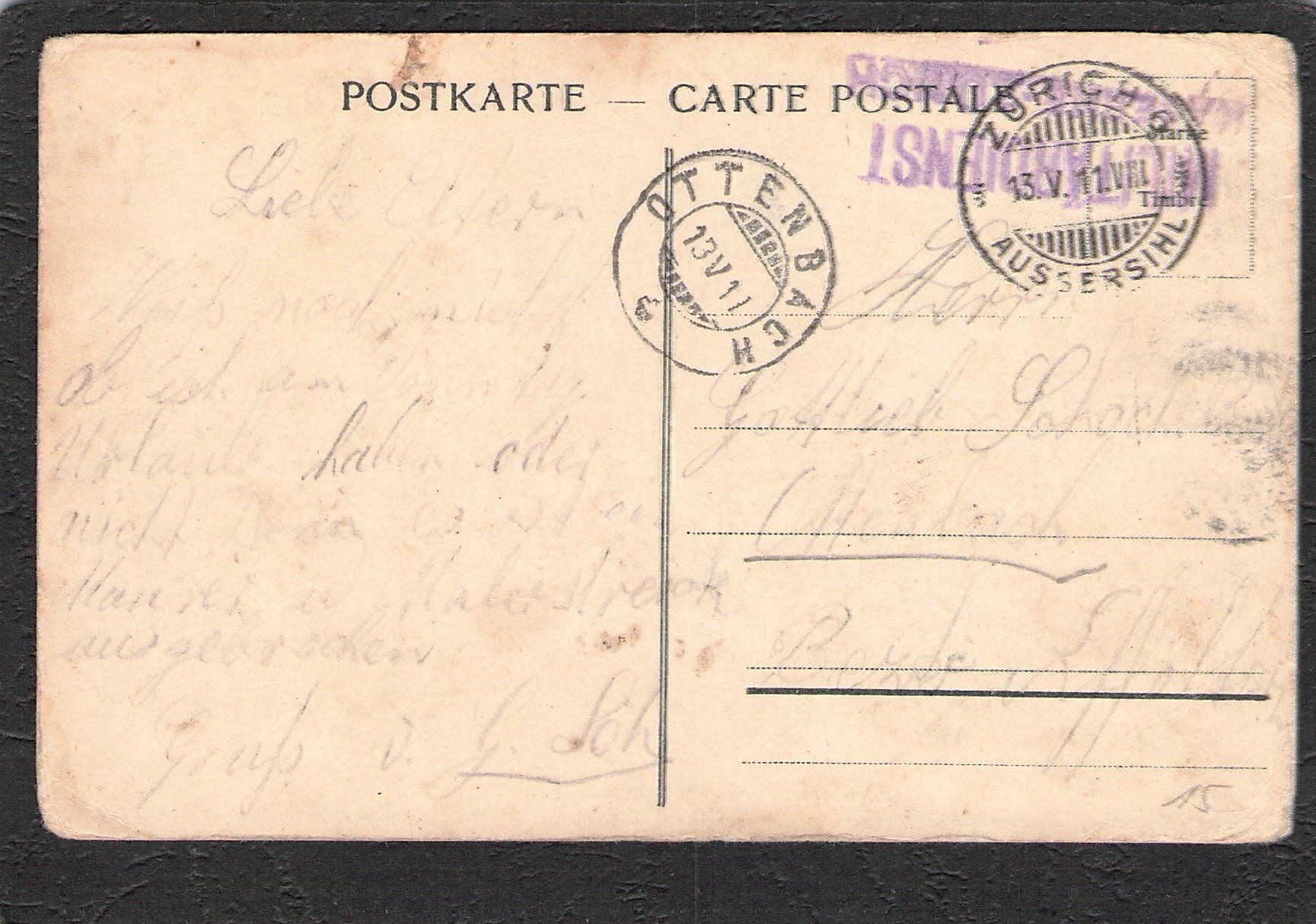 Cartoline postali: -Litho Soldatengruss , 1911 – Usato da Reichenburg venduto da Pipo-67 1