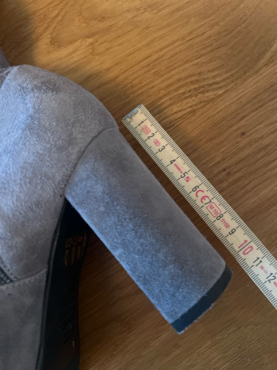 Navyboot Scarpe da donna: Navyboot Overkneestiefel grau Lederoptik Grösse 41 – Nuovo (secondo la descrizione) da Affoltern am Albis venduto da Geton69 3