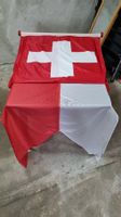 Fahne Schweiz Hängefahne Hochformat Schwalbenschwanz 1m x 5m