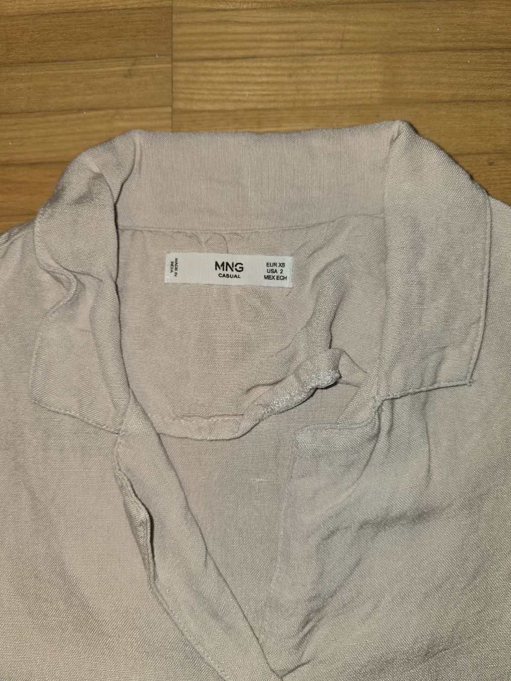 Mango Camicette: MNG Bluse, beige, Grösse XS, Kurzarm – Usato da St. Gallen venduto da A.W.128 1