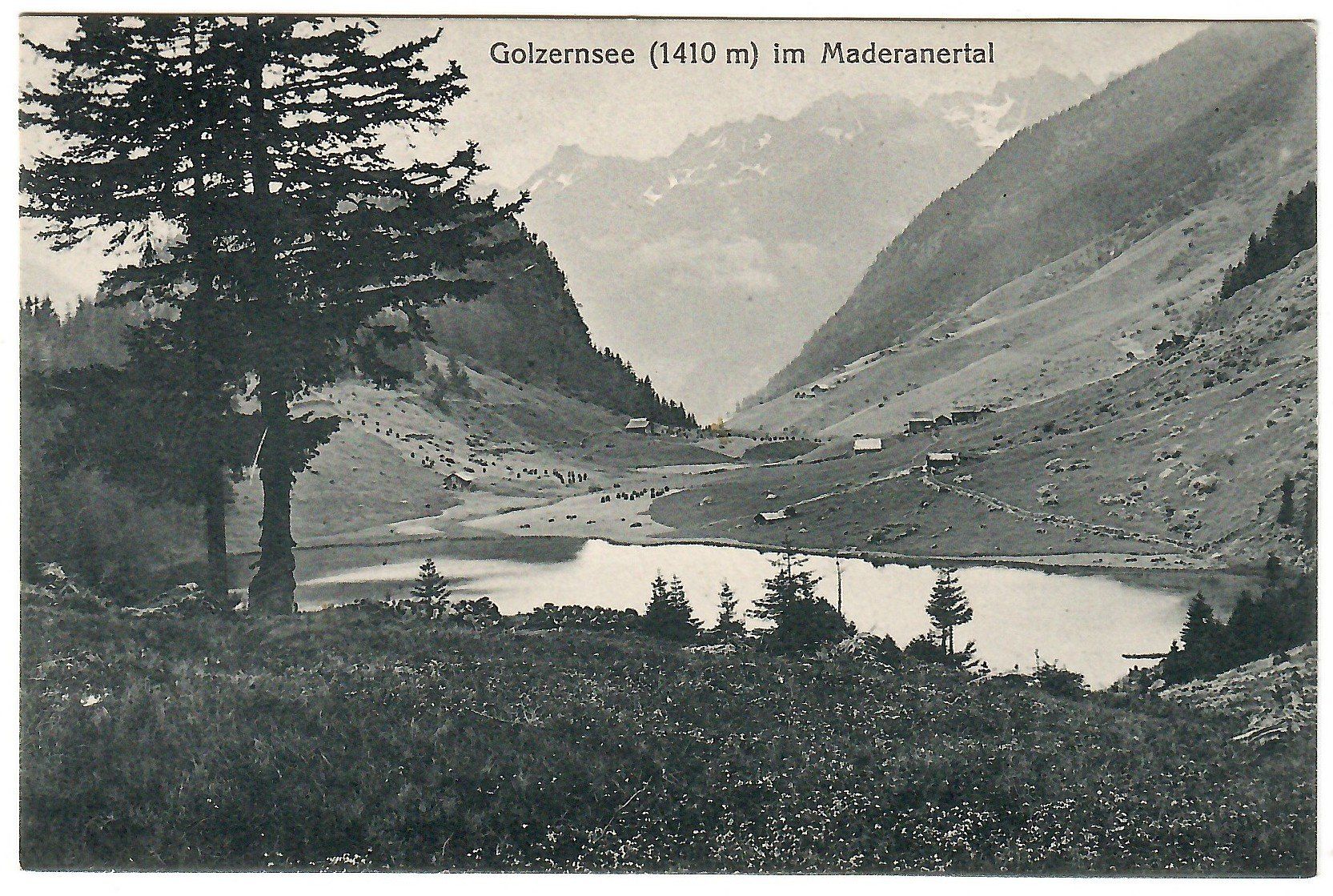 Cartoline postali: Ansichtskarte Golzernsee im Maderanertal – Usato da Kerns venduto da etma3