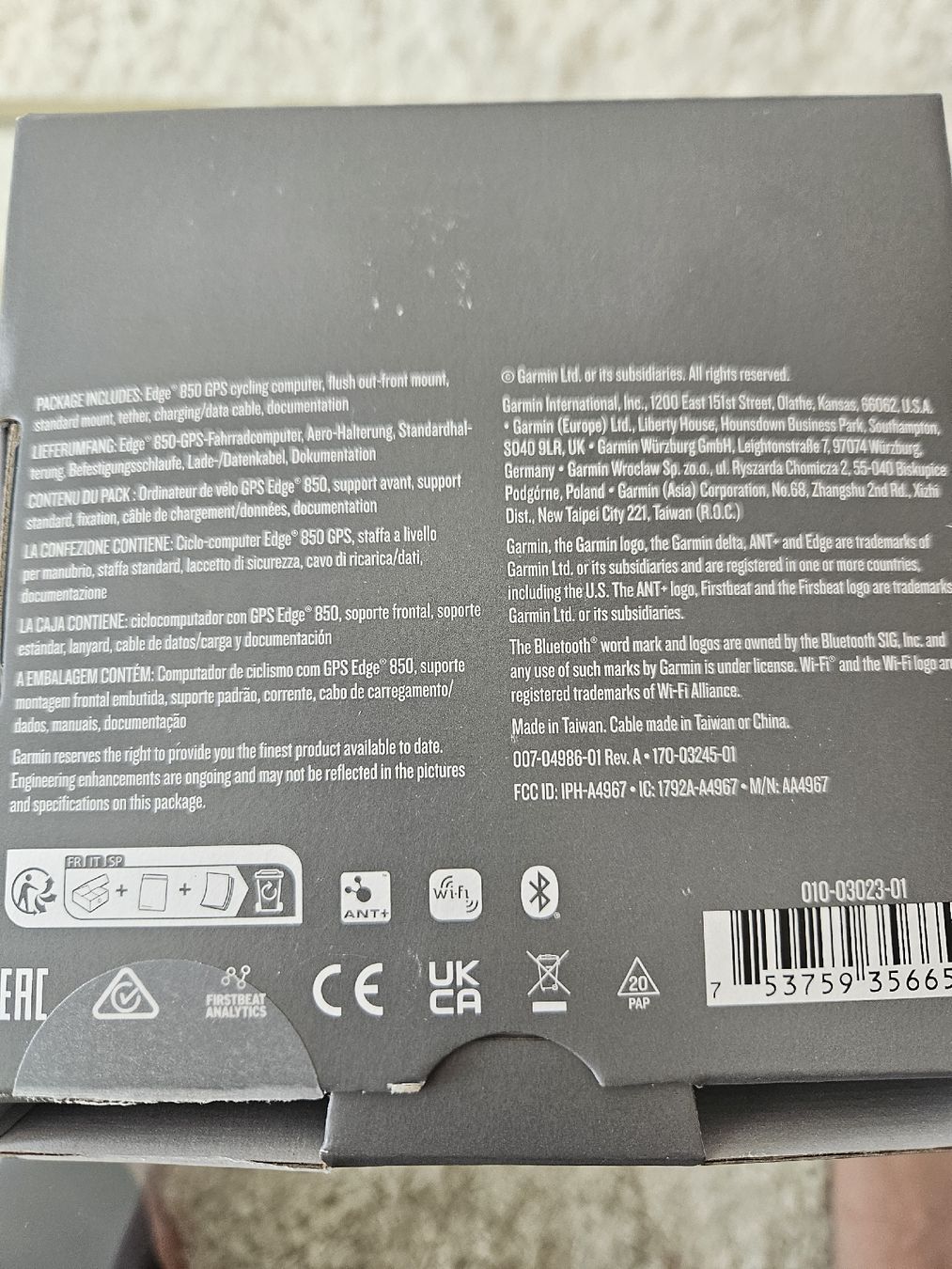 Garmin Computer & Messgeräte: Garmin Velo Computer EDGE 850.  – Neu (gemäss Beschreibung) aus Wettswil von Dami11 1
