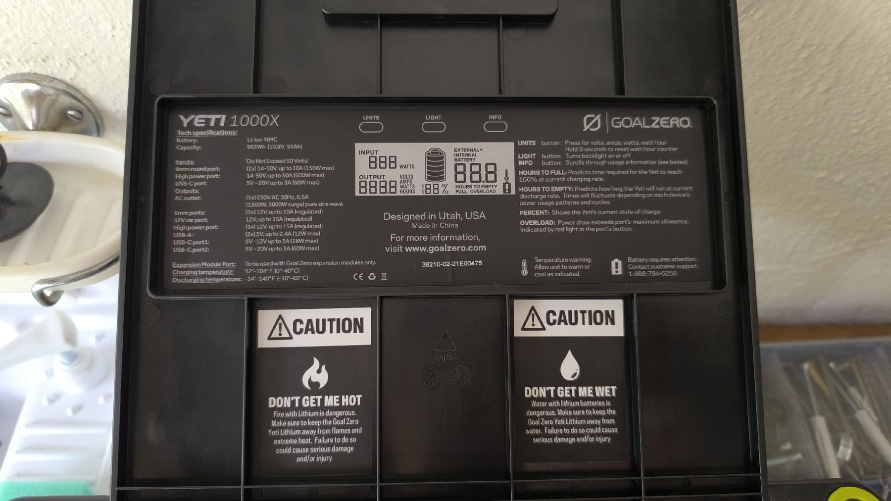 Goal Zero Dispositivi a energia solare: Power Station Goal Zero Yeti 1000X – Usato da Neftenbach venduto da EVE_serenite 3