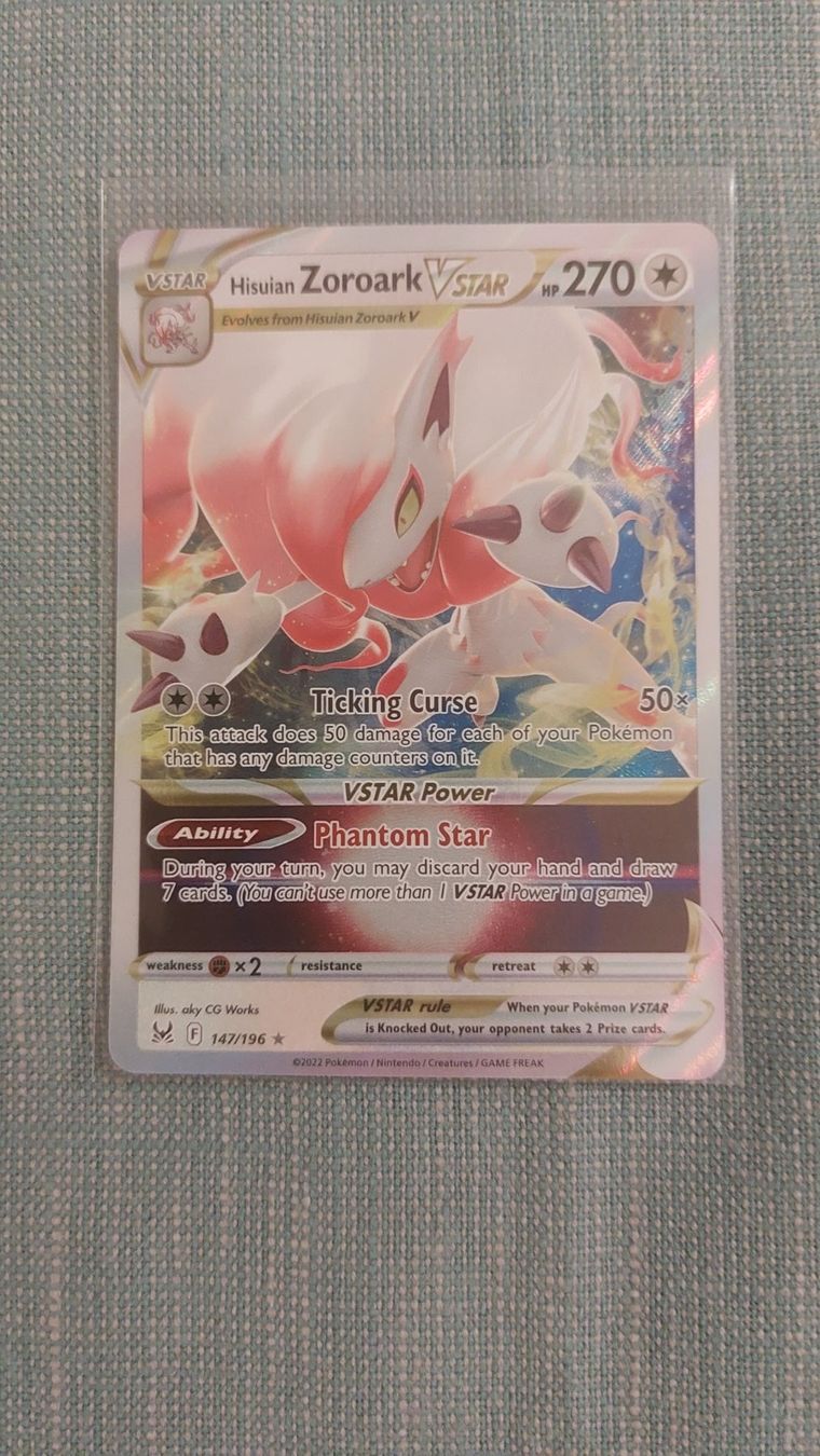 Pokémon Carte collezionabili: Hisuian Zoroark Vstar Lost Origin – Nuovo (secondo la descrizione) da Bellinzona venduto da Pagur