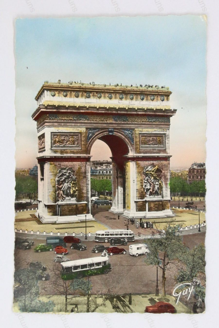 Cartoline postali: Paris / Triumphbogen, alte Ansichtskarte – Usato da Winterthur venduto da sumpfis