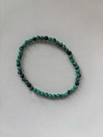 Türkis Armband mit schwarzer Marmorierung, Sommer Schmuck ☀️
