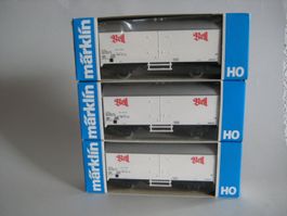 Märklin Ho 4535 set 3 wagons Bell frigorifique