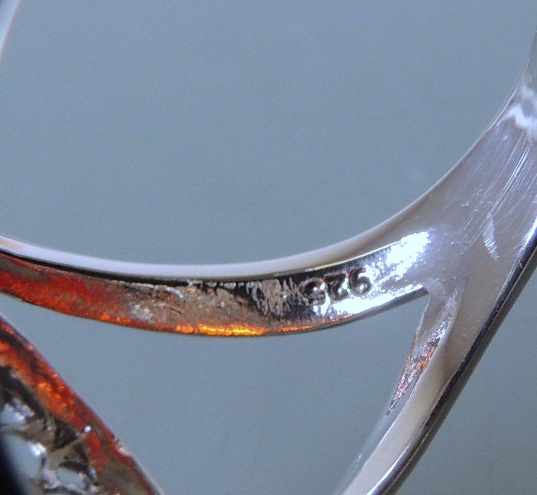 Bagues: Bernstein Silber 925 Fingerring Gr. 57 – D'occasion à Waldenburg par schaller707 3
