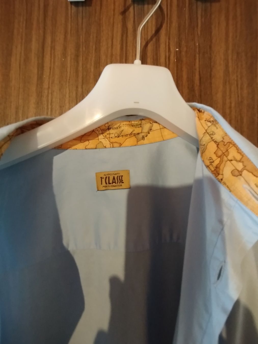 Camicie: Camicia uomo Alviero Martini 1a Classe celeste cotone M – Usato da St. Gallen venduto da bar_z5zd 1