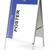Kundenstopper A0 - Aluminium, zweiseitig