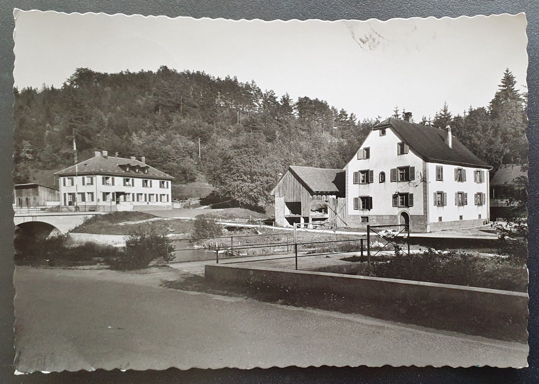 Ansichtskarten: Restaurant Moulin -Neuf, Roggenburg 1957 – Gebraucht aus Kreuzlingen von Rschweiz1