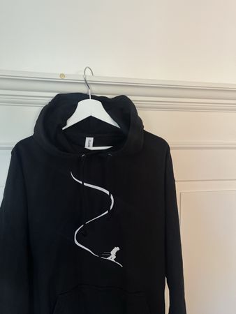 SKI Kapuzenpullover schwarz Neu