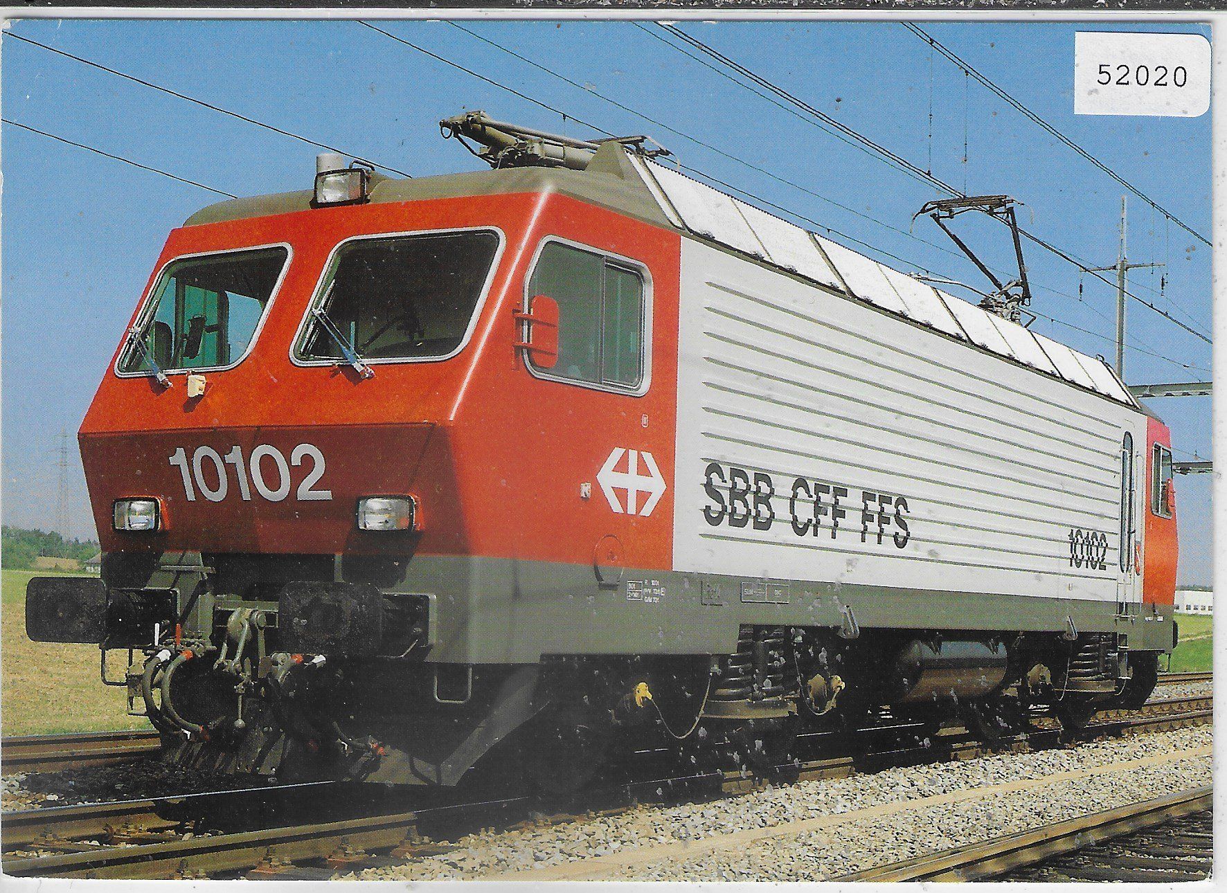 Cartoline postali: SBB_CFF Lokomotive Re 4/4 IV 10102 – Usato da Ettingen venduto da Kartenplanet