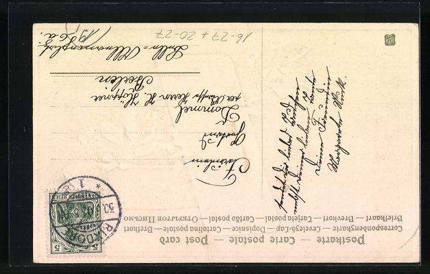Cartoline postali: Osterküken-Portrait auf einer Carte-de- – Usato da Berlin venduto da bartko-reher 1