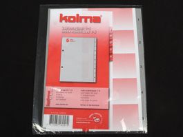 KOLMA Zahlenregister 1 - 5 A5 hoch