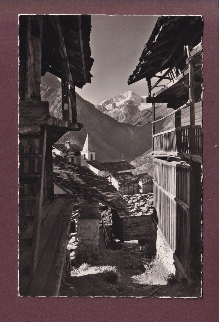 Cartoline postali: LA SAGE - Pigne d'Arolla - 1942 – Usato da Pully venduto da nicecards