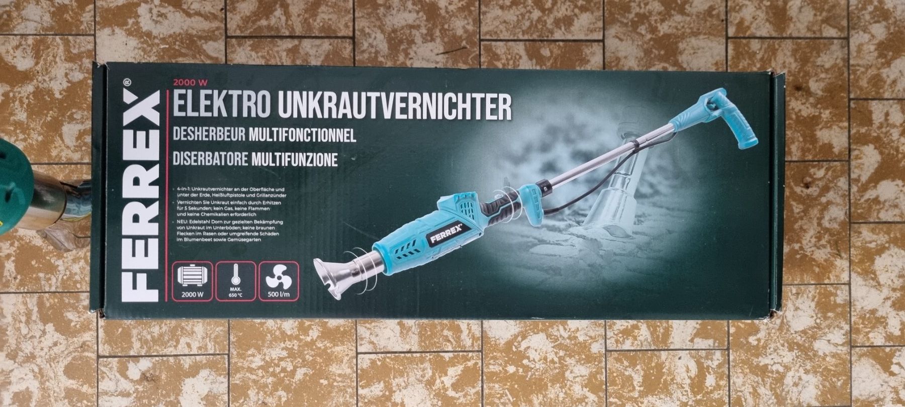 Ferrex Alle Maschinen: Ferrex Elektro Unkrautvernichter 2000W, neuwertig im Karton – Neu (gemäss Beschreibung) aus egliswil von Maggy6 1