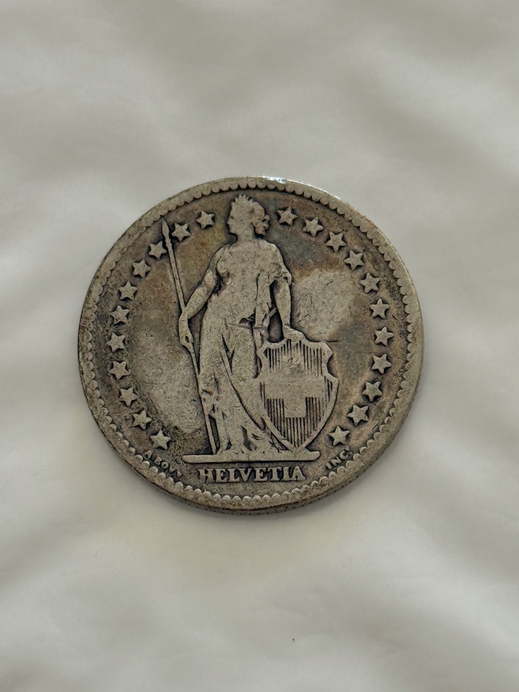 Tutti le monete: 2 Franken 1874  sehr Rar – Usato da Wallisellen venduto da SWISS_SILVER1 1