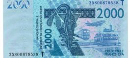 Togo WAS 2000 Franken 2003 P-816T UNZ